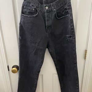 carmar black wide leg jeans